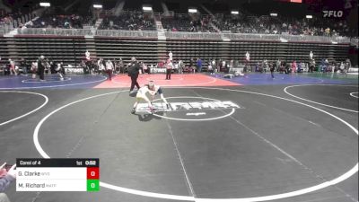 61 lbs Consi Of 4 - Greyson Clarke, Wyoming Underground vs Merrick Richard, Matpac Wrestling ND