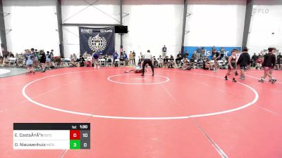 103 lbs Quarterfinal - Elijah CastaÃ±Ã³n, Team Gotcha vs Dylan Nieuwenhuis, Michigan Premier Blue