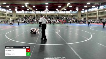 120 lbs Semifinal - Daniel Olivo, Old Tappan vs Chris Hong, Paramus