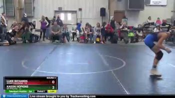 88 lbs Round 3 (8 Team) - Luke Richards, NCWAY Crusaders vs Kason Hopkins, 84 Athletes