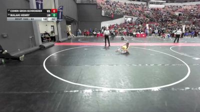 63 lbs Cons. Round 5 - Malaki Henry, LAW vs Cohen Groh-Schroeder, Askren Wrestling Academy