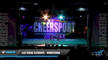 Las Vegas Elements - Windstorm [2021 L2 Junior - D2 - Small - B Day 1] 2021 CHEERSPORT National Cheerleading Championship