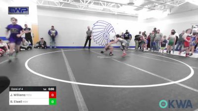 70 lbs Consi Of 4 - Jaxson Williams, Tecumseh Youth Wrestling vs Braxton Elwell, Mustang Bronco Wrestling Club