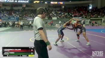 D 2 195 lbs Semifinal - Jayce Parks, Parkway vs Ledgerrick Collins, Carencro