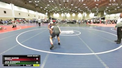 132C Champ. Round 1 - Jace Schwartz, Valley Center HS vs Brady Huffer, Westmoore