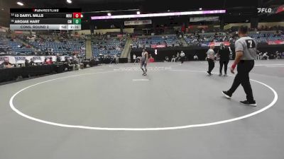 133 lbs Cons. Round 2 - Arojae Hart, Central Methodist vs 13 Daryl Mills, Missouri Baptist