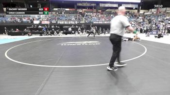 126 lbs 1st Place Match - Zackry Mosier, Arkansas City HS vs Cruz Cannon, Hutchinson HS