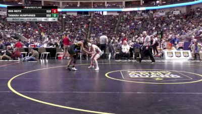 112 lbs 3rd Place - Iris Reitz, Redbank Valley-G vs Tamara Humphries, Brashear-G