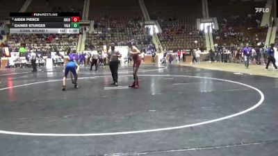 5A 144 lbs Cons. Round 1 - Aiden Pierce, Shelby County vs Gaines Sturges, Valley High School