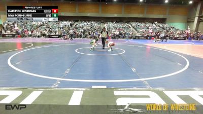 46 lbs Semifinal - Harleigh Workman, Fallon Outlaws Wrestling Club vs Mya Ford-Burke, Adams City