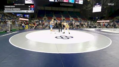 144 lbs Champ. Rd Of 128 - Logan Kuck, WI vs Nicholas Berrena, PA
