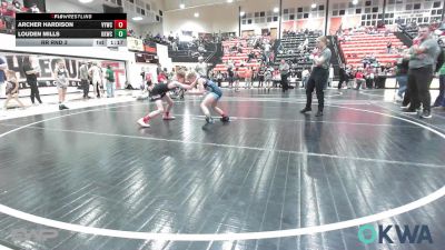 64-67 lbs Rr Rnd 3 - Archer Hardison, Verdigris Youth Wrestling vs Louden Mills, Keystone Kids Wrestling Club