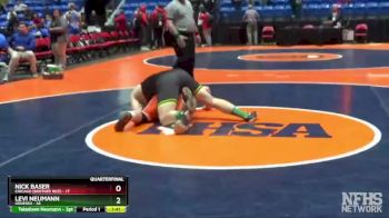 285 lbs Quarterfinals (8 Team) - Levi Neumann, Geneseo vs Nick Baser, Chicago (Brother Rice)