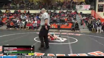 126 lbs Champ. Round 1 - Dom Coronado, YORKVILLE (HS) vs Vinny Potempa, Fox Lake (GRANT)