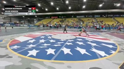 100 lbs Round 2 - Addison Buchmann, Westside Raider Wrestling vs Aillee Robison, Hill City Youth Wrestling