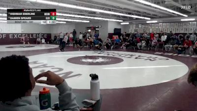 197 lbs 5th Place Match - Damien Spears, Iowa Lakes CC vs Kishmar Eberline, MSU Moorhead