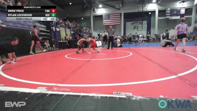 52-55 lbs Semifinal - Drew Price, Team Tulsa Wrestling Club vs Dylan Lockwood, Heat
