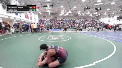 Boys 132 lbs 5th Place Match - Justin Tan, Lynbrook&nbsp;Boys vs Fransisco Rivera, Hollister Boys