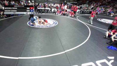 150 lbs Mitchell Patak, SAWA - Sacramento Area Wrestling Association vs Kaileb Cadena, KCWA - Kern County Wrestling Association