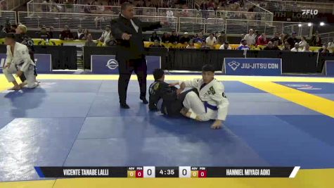 Hanniel Miyagi Aoki vs Vicente Tanabe Lalli 2025 Pan Jiu Jitsu IBJJF Championship