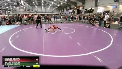 75 lbs 2nd Place Match - Brady Knadler, NB Elite Wrestling Club vs Kinsler Brown, Amped Wrestling Club