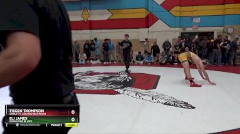 175 lbs Cons. Round 2 - Tiegen Thompson, Lingle-Ft. Laramie/Southeast vs Eli James, Burns/Pine Bluffs