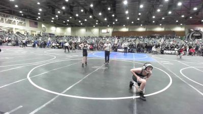 100 lbs Quarterfinal - Benjamin Toscano, Gold Rush Wrestling vs Matthew Rodriguez, The Valley WC
