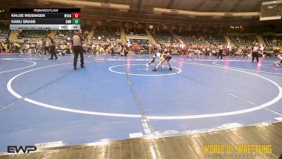 75 lbs Consi Of 16 #2 - Khloe Weisinger, Wyandotte Youth Wrestling vs Karli Grass, Greater Heights Wrestling