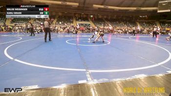 75 lbs Consi Of 16 #2 - Khloe Weisinger, Wyandotte Youth Wrestling vs Karli Grass, Greater Heights Wrestling