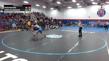 157 lbs Finals (2 Team) - Rylee Nealeigh, Mount St. Joseph vs Peter Hollingshead, Luther