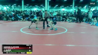 56 lbs Round 8 (10 Team) - Jackson Claycomb, Finger Lakes Elite vs CJ Burns, Rangers WC