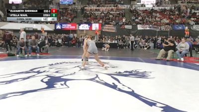 G - 135 lbs Cons. Semi - Elizabeth Sherman, Billings Senior High School (Girls) vs Stella Wahl, Cut Bank (Girls)