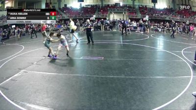 95 lbs Cons. Semi - Xuxa Kellen, Nebraska Wrestling Academy vs Aria Gomez, Clarkson Leigh