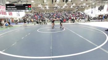 Girls 155 lbs Cons. Round 1 - Mia Fausto, Hollister Girls vs Keira Moore, Pioneer Girls