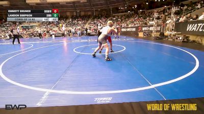 130 lbs Consi Of 16 #2 - Emmett Bruner, Chatham Wrestling Club, Chatham IL vs Landon Simpson, SHWA