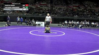 105 lbs Final - Marcia Nunez, Buchanan vs Kayliegh Fernandez, Golden West