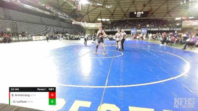 2A 144 lbs Champ. Round 1 - Owen Leifsen, Washougal vs Brock Armstrong, Orting