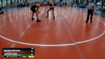130 lbs Rd# 2 10:30am Friday - Dayton Hartmann, Team BAM vs Carsten Cagle, Lions Wrestling Academy