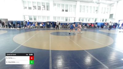 157 lbs Consi Of 8 #1 - Gray Ortis, Bellarmine vs Kosta Koufalis, Unrostered- Spartan Combat RTC