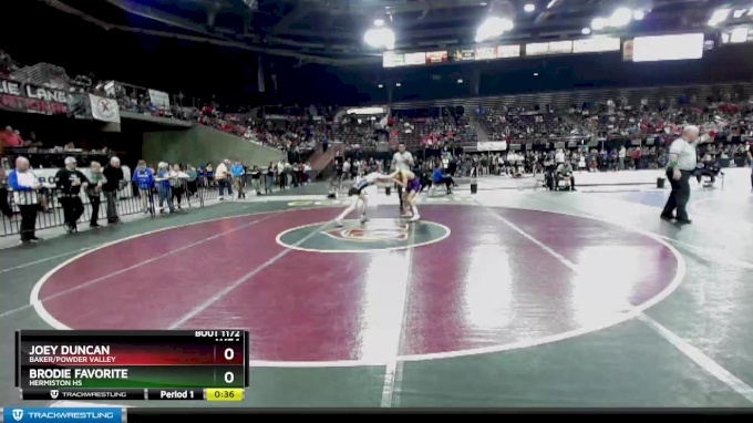 106 lbs Cons. Round 3 Brodie Favorite Hermiston HS vs Joey Duncan Baker Powder Valley