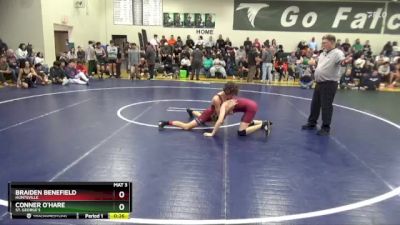 126 lbs Cons. Round 2 - Conner O`hare, St. George`s vs Braiden Benefield, Huntsville