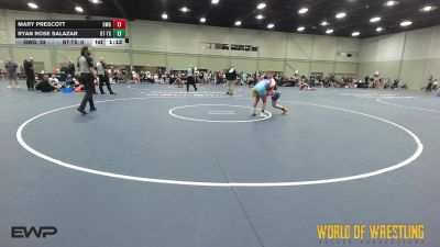 110 lbs Rr Rnd 3 - Mary Prescott, Girls With Grit 7-12 vs Ryan Rose Salazar, Best Trained 7-12 TX
