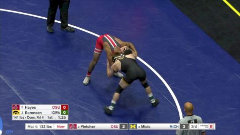 149 c, Brandon Sorensen, Iowa vs Ke-Shawn Hayes, Ohio State