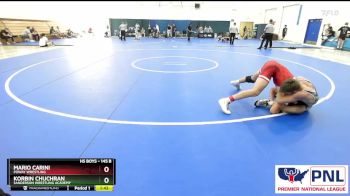 145 B Round 4 - Korbin Chuchran, Sanderson Wrestling Academy vs Mario Carini, Poway Wrestling