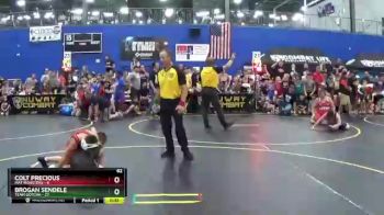 82 lbs Round 1 (4 Team) - Brogan Sendele, Team Gotcha vs Colt Precious, Mat Monsters