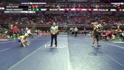 2A-190 lbs Quarterfinal - Brian Snyder, Centerville vs Broedy Hendricks, Humboldt