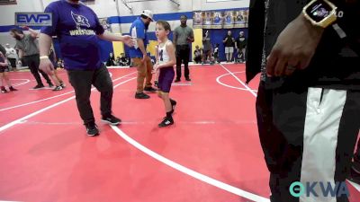 46 lbs Quarterfinal - Aamyr'e Proctor, Unattached vs Kinser Baker, Berryhill Wrestling Club