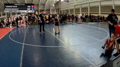 126 lbs Champ. Round 2 - Jack Baker, California vs Uriel Castillo, Utah