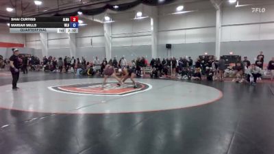 124 lbs Quarterfinal - Shai Curtiss, Alma vs Mariah Mills, West Liberty