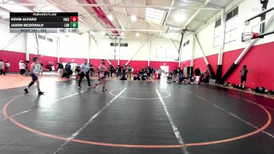 133 lbs Cons. Round 1 - Kevin Alfaro, Fresno City College vs Jason Mcdonald, Lemoore College